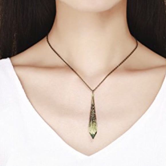 Bronze Victorian  Crystal Necklace - Picture 3 of 3